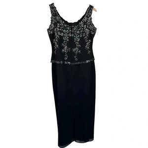 JKara Size 8P Formal Gown Dress Embellished Sequin Party Holiday